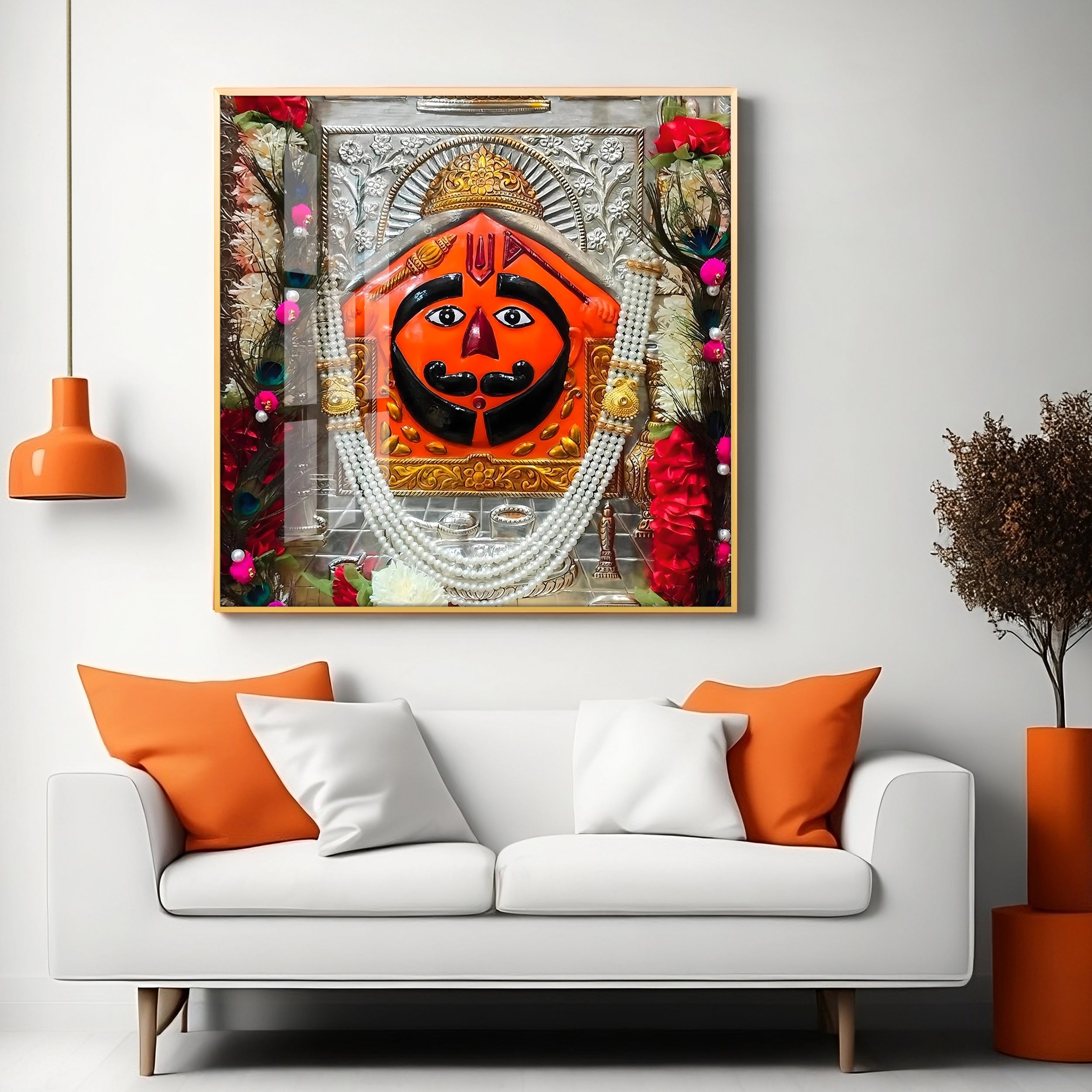 Salasar Balaji Maharaj Premium Acrylic Square Wall Art