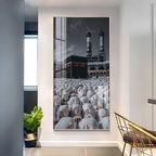 Muslim Pilgrimage Premium Acrylic Vertical Wall Art