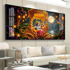 Krishna Radha Serenity Premium Acrylic Horizontal Wall Art