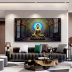 Harmony Buddha Mural Premium Acrylic Horizontal Wall Art