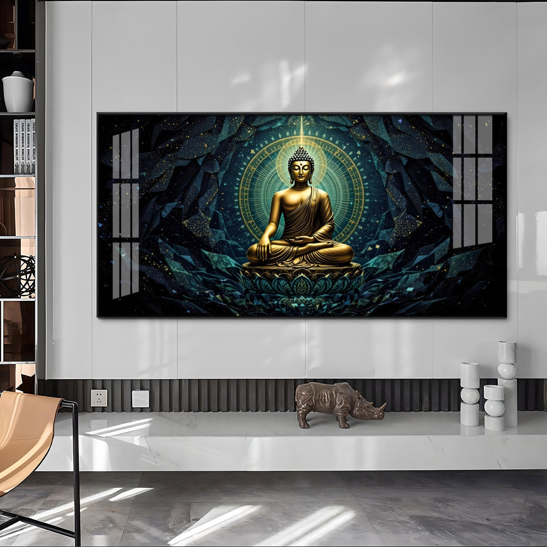 Zen Haven Buddha Premium Acrylic Horizontal Wall Art