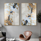 Luxe Canvas Premium Acrylic Vertical Wall Art (Set Of 2)
