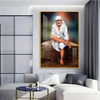 Shirdi Sai Premium Acrylic Vertical Wall Art