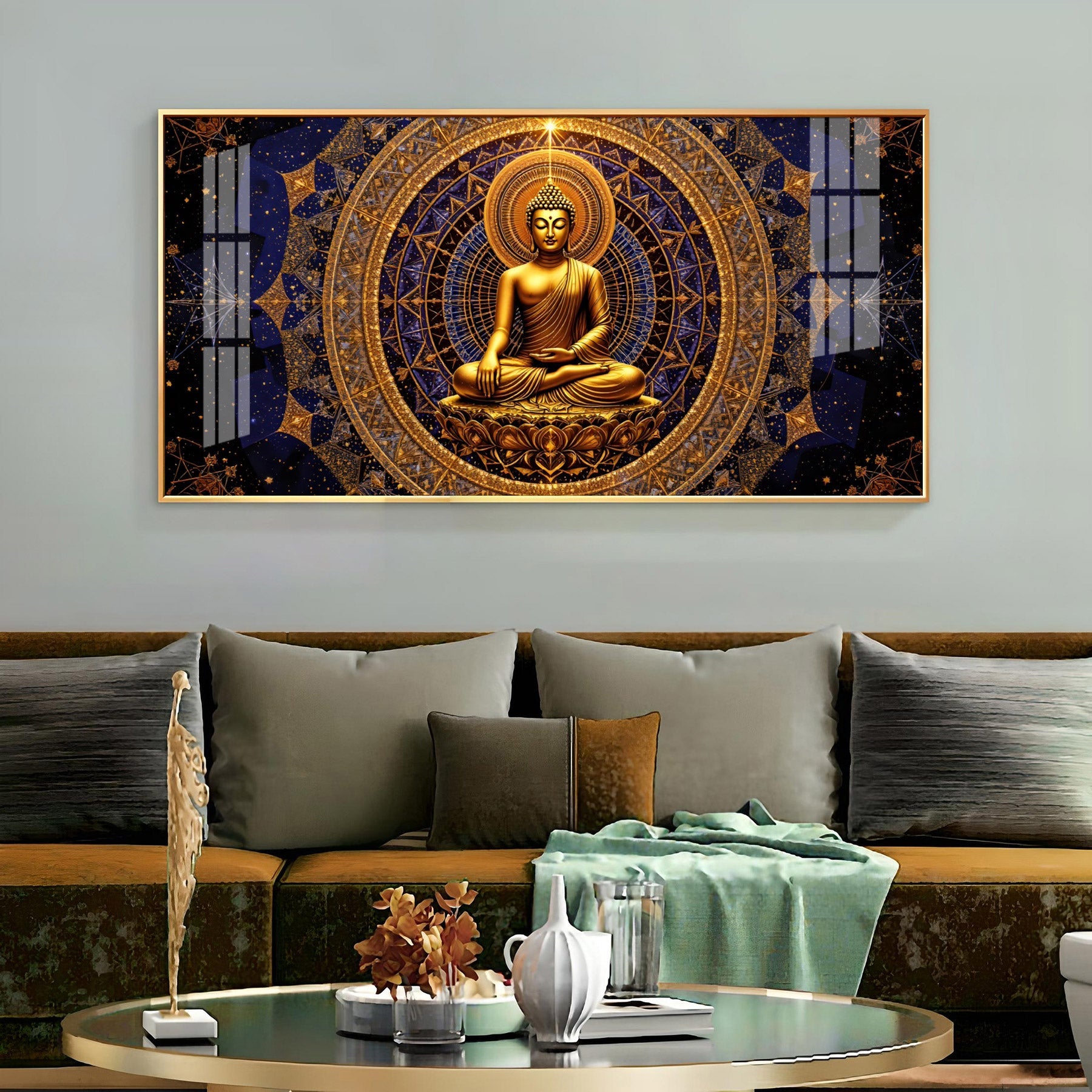 Buddha Bliss Premium Acrylic Horizontal Wall Art
