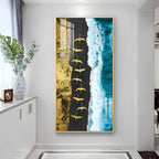 Ocean Waves Premium Acrylic Vertical Wall Art
