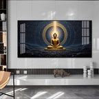 Radiant Buddha Reflection Premium Acrylic Horizontal Wall Art
