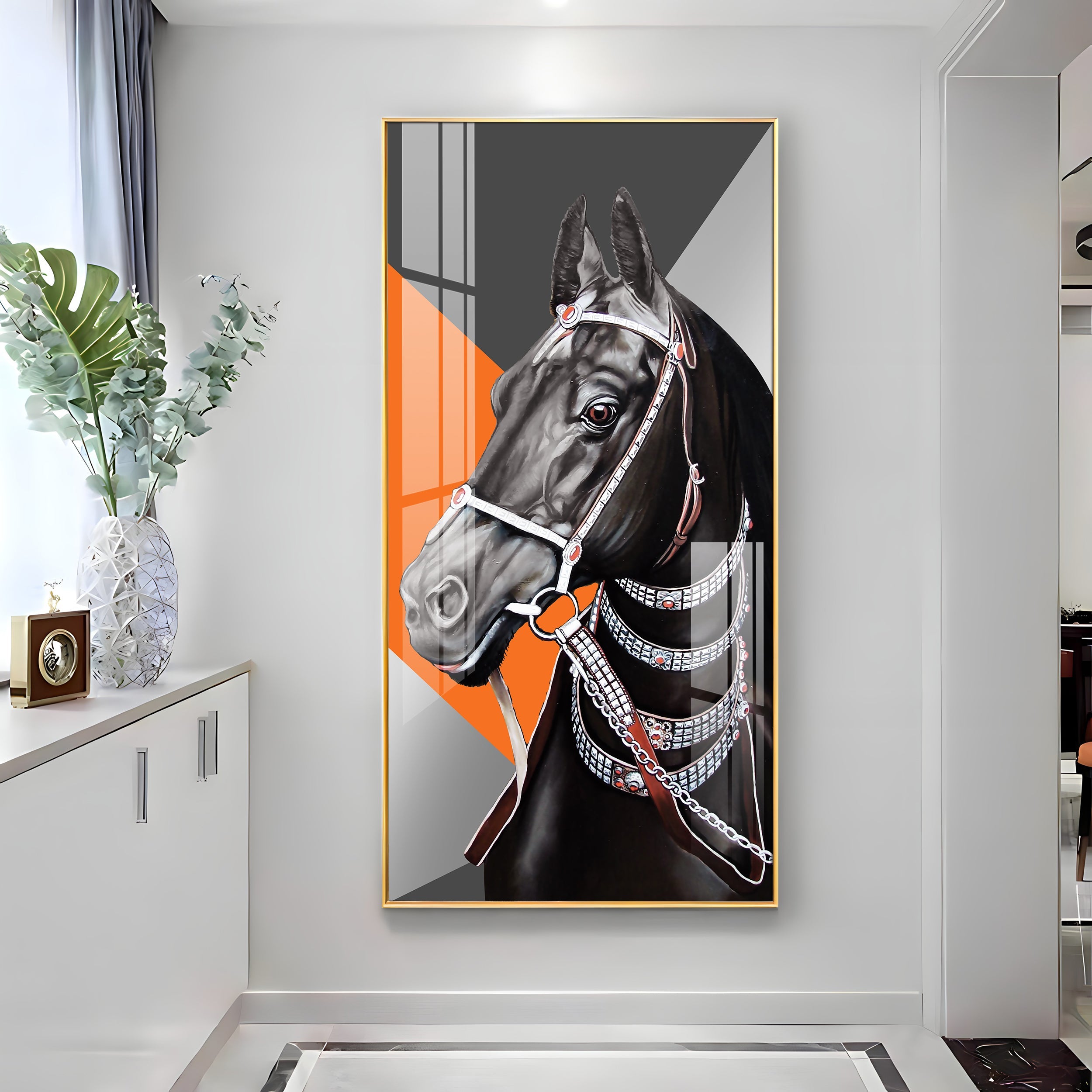 The Turkish Horse Premium Acrylic Vertical Wall Art
