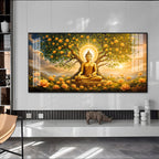 Buddha Meditating In Dayspring Premium Acrylic Horizontal Wall Art