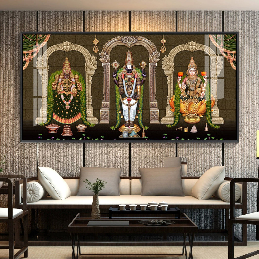 Tirumala Venkateswara Temple Premium Acrylic Horizontal Wall Art