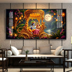 Krishna Radha Serenity Premium Acrylic Horizontal Wall Art