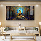 Harmony Buddha Mural Premium Acrylic Horizontal Wall Art