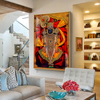 Dwarkadhish Premium Acrylic Vertical Wall Art