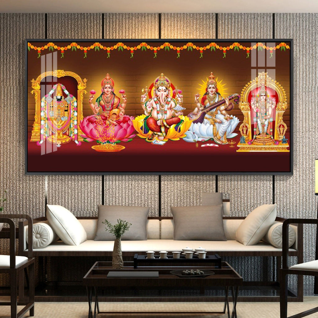 Tirupati Balaji Deception Premium Acrylic Horizontal Wall Art