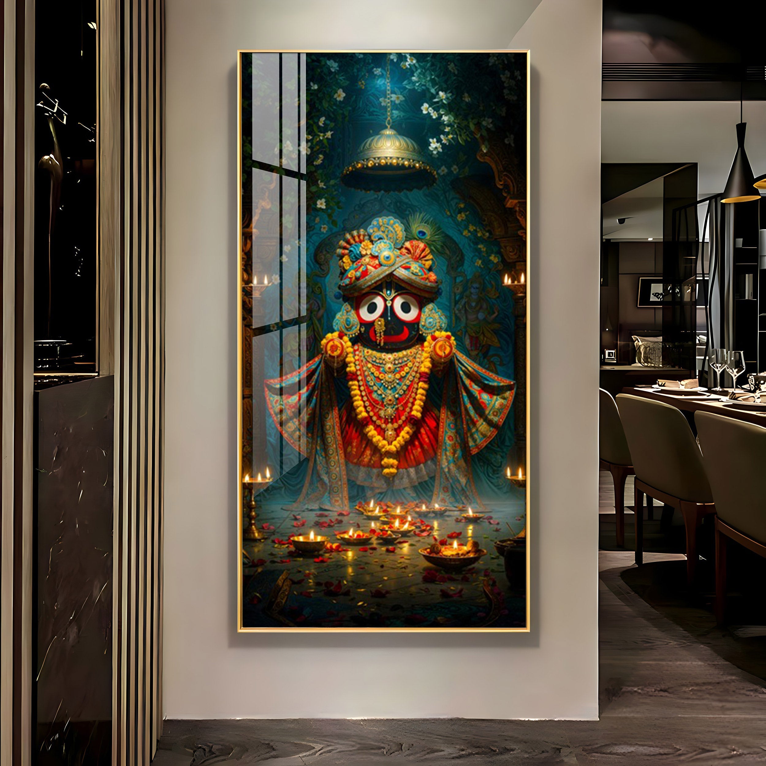 Portrait Of The Jagannath Soul Premium Acrylic Vertical Wall Art