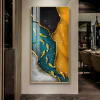 Nine Koi Fish Premium Acrylic Vertical Wall Art