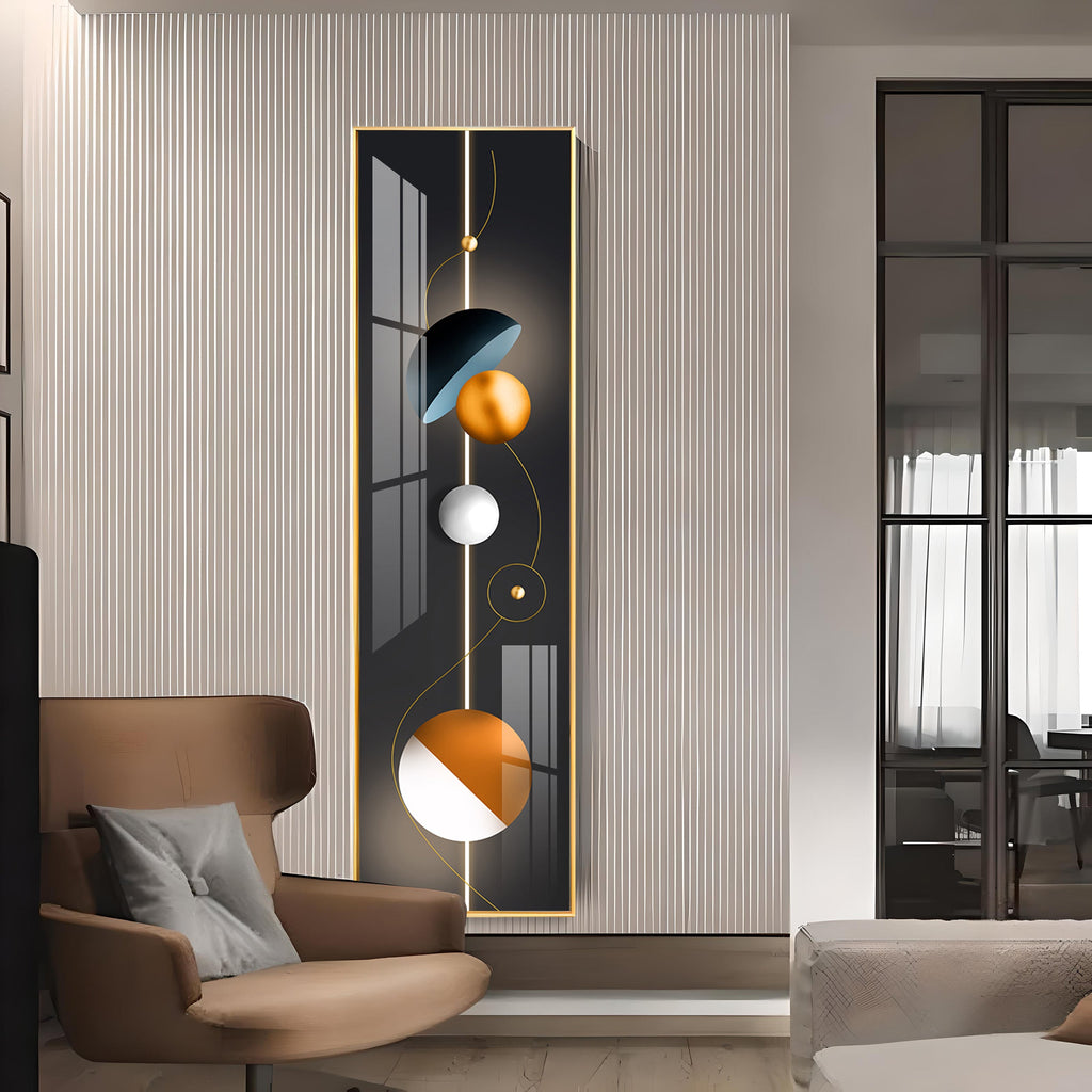 Circular Radiance Premium Acrylic Vertical Wall Art