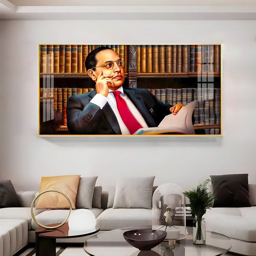 Dr. B.R. Ambedkar Portray Premium Acrylic Horizontal Wall Art