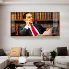 Dr. B.R. Ambedkar Portray Premium Acrylic Horizontal Wall Art