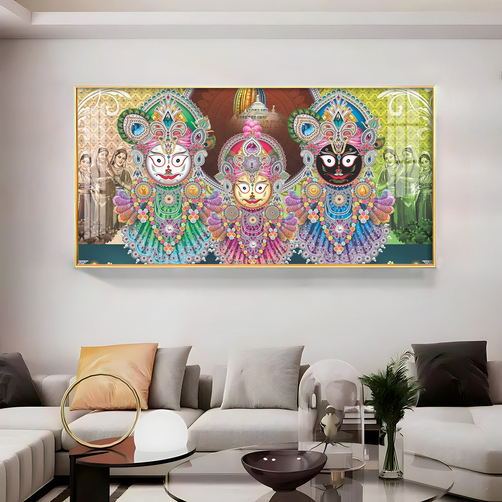 Jay Jagannatha Swami Premium Acrylic Horizontal Wall Art