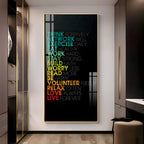 Think Positively Premium Acrylic Vertical Wall Art