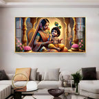 Kanha With Maa Yashoda Premium Acrylic Horizontal Wall Art