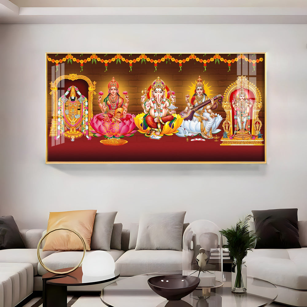 Ethereal Deities Mural Premium Acrylic Horizontal Wall Art