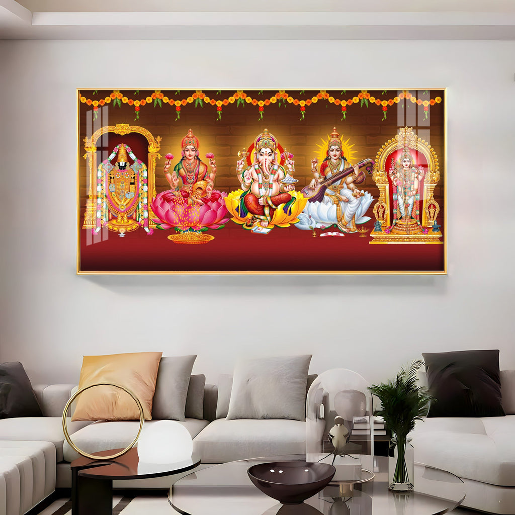 Ethereal Deities Mural Premium Acrylic Horizontal Wall Art