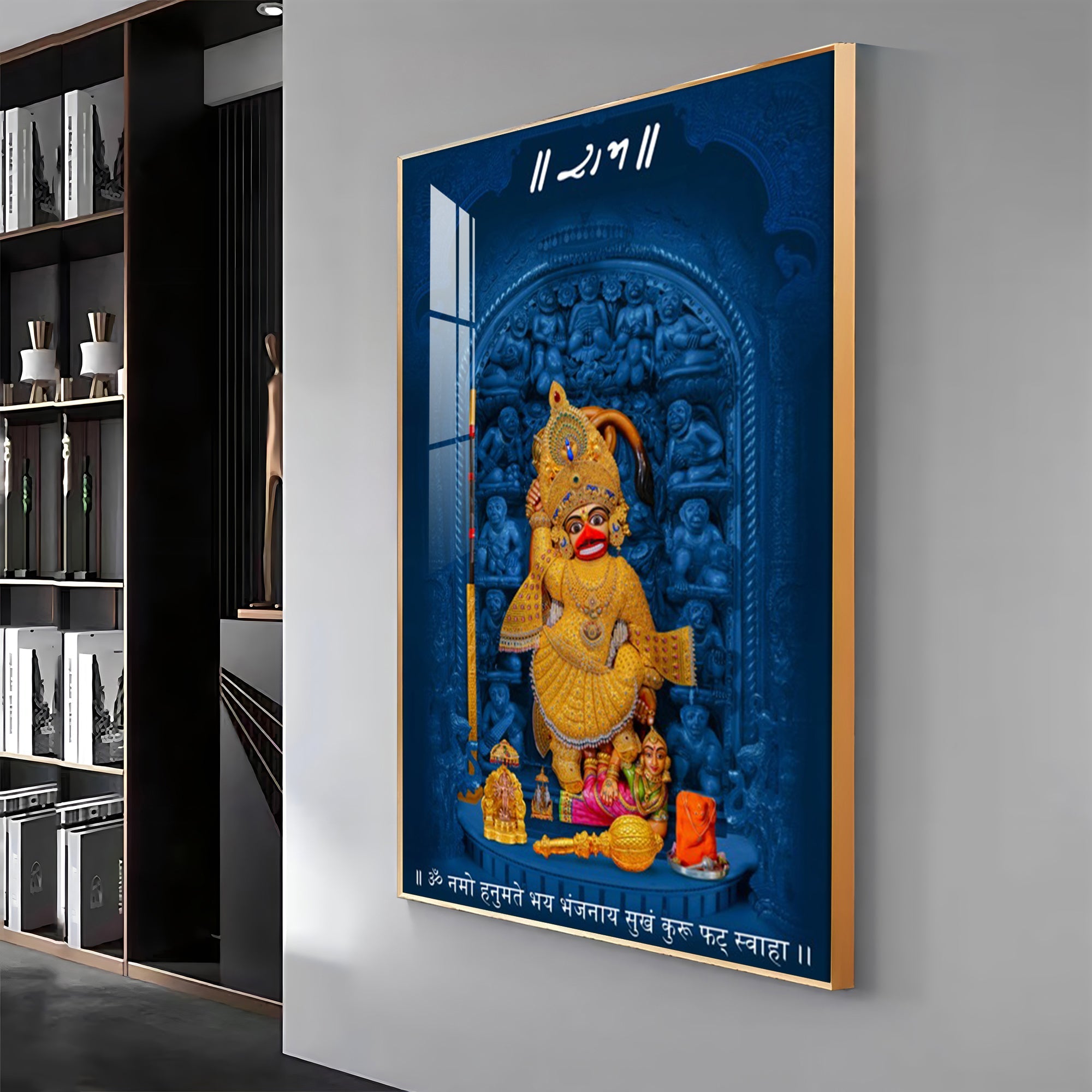 Shri Kashtbhanjan Dev Hanumanji Premium Acrylic Vertical Wall Art