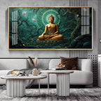 Buddha's Embrace Premium Acrylic Horizontal Wall Art