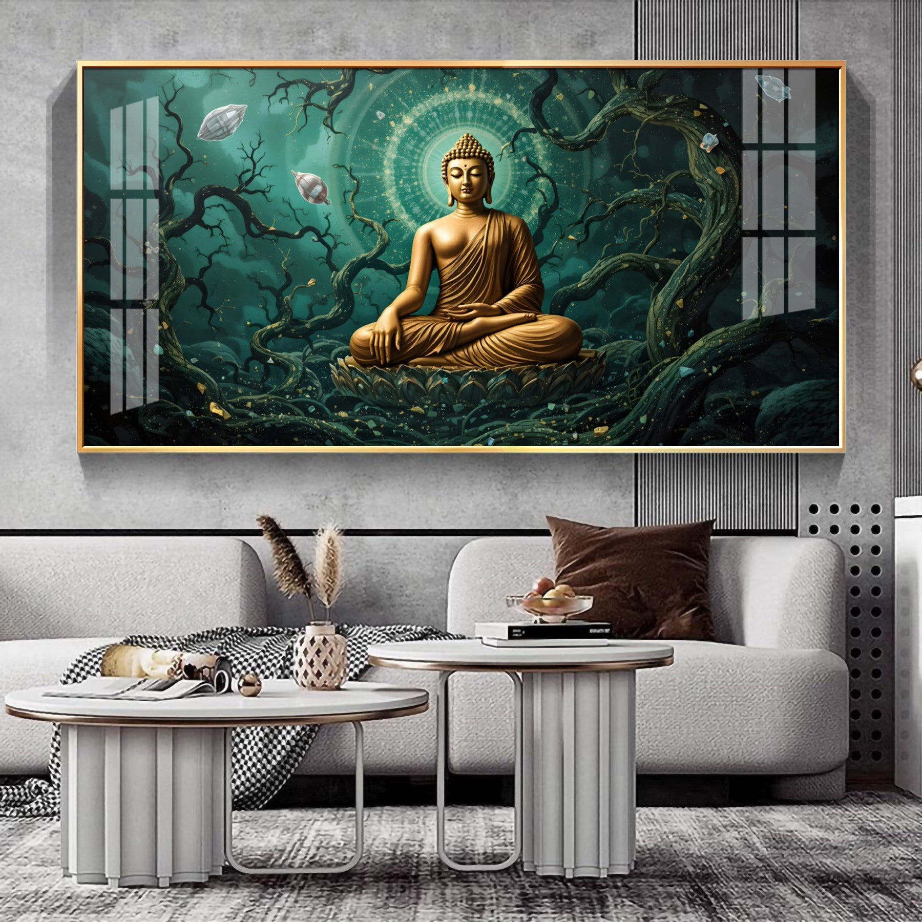 Buddha's Embrace Premium Acrylic Horizontal Wall Art