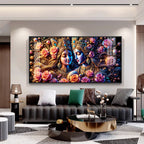 Floral Path of Love Premium Acrylic Horizontal Wall Art