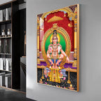 Lord Ayyappa Premium Acrylic Vertical Wall Art