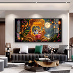 Krishna Radha Serenity Premium Acrylic Horizontal Wall Art