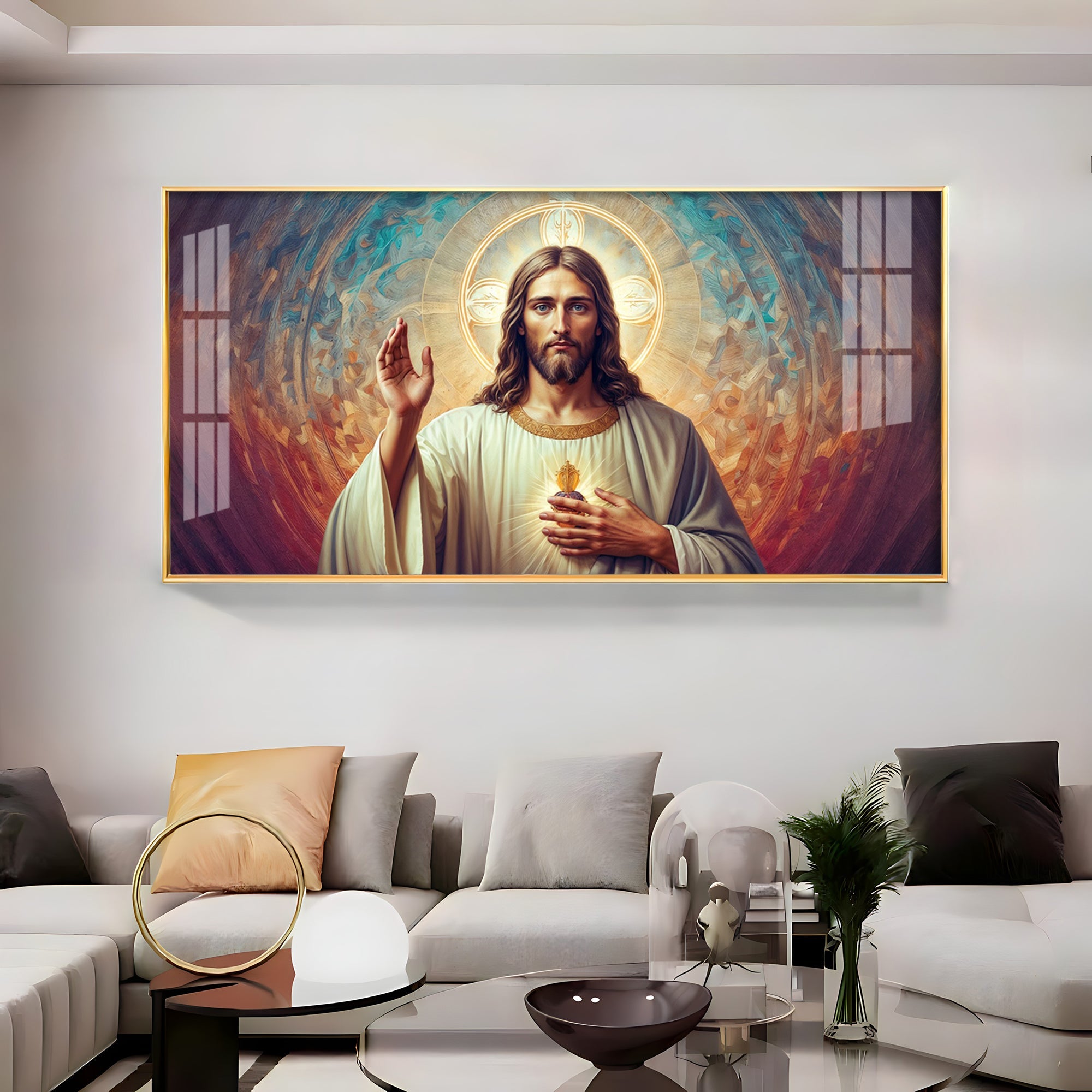 Jesus Blessings Premium Acrylic Horizontal Wall Art