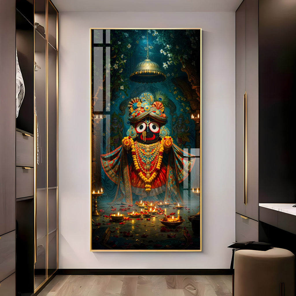 Portrait Of The Jagannath Soul Premium Acrylic Vertical Wall Art