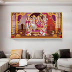 Shri Ram Darbar Premium Acrylic Horizontal Wall Art