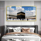 Holy Kaaba Mecca Acrylic Wall Art Panoramic Canvas For Living Room Decor