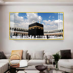 Holy Kaaba Mecca Acrylic Wall Art Panoramic Canvas For Living Room Decor
