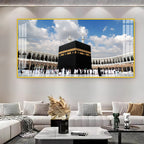 Holy Kaaba Mecca Acrylic Wall Art Panoramic Canvas For Living Room Decor