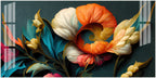 Stylish Floral Acrylic Wall Art Canvas With Colorful Design And Modern Art Style