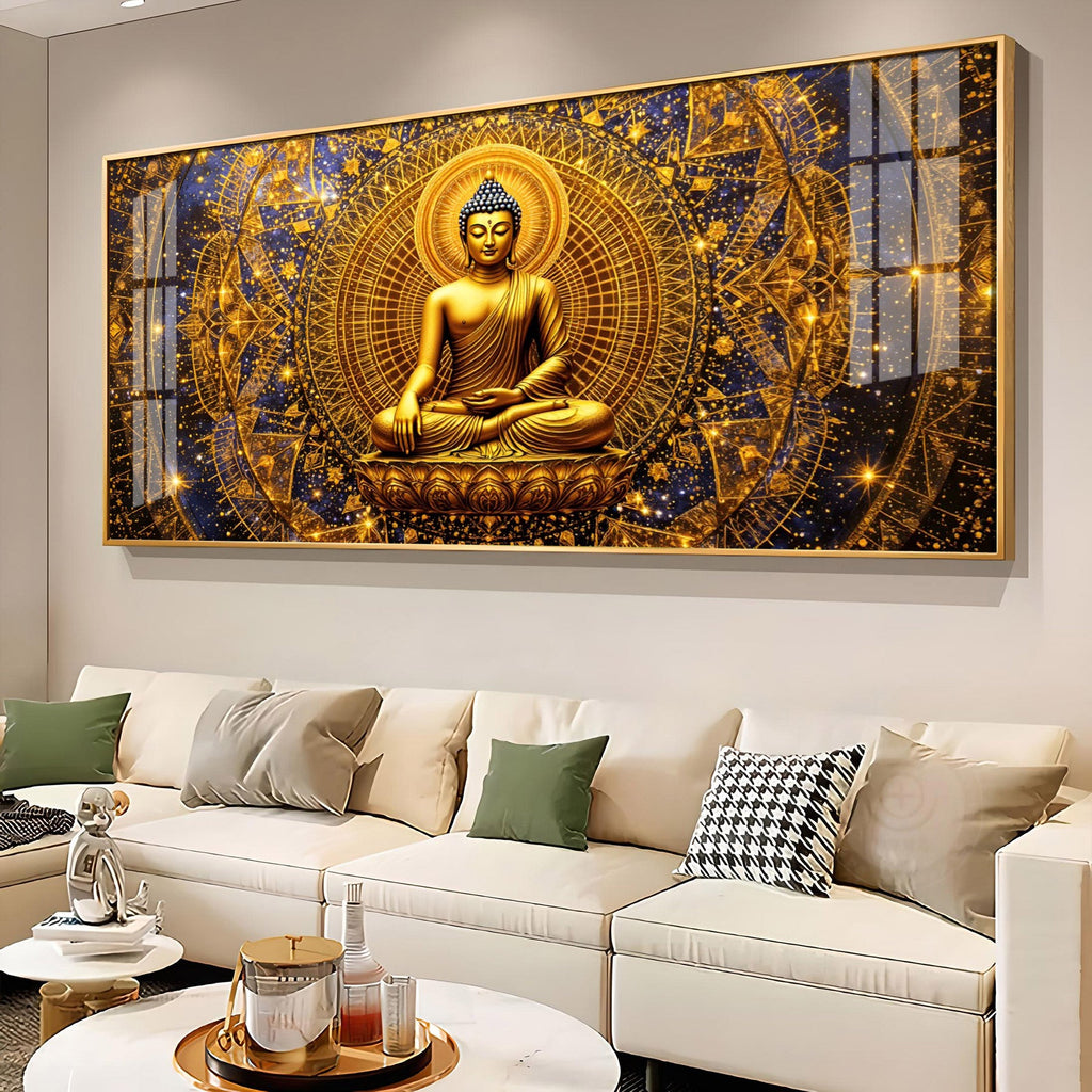 Radiant Buddha Premium Acrylic Horizontal Wall Art