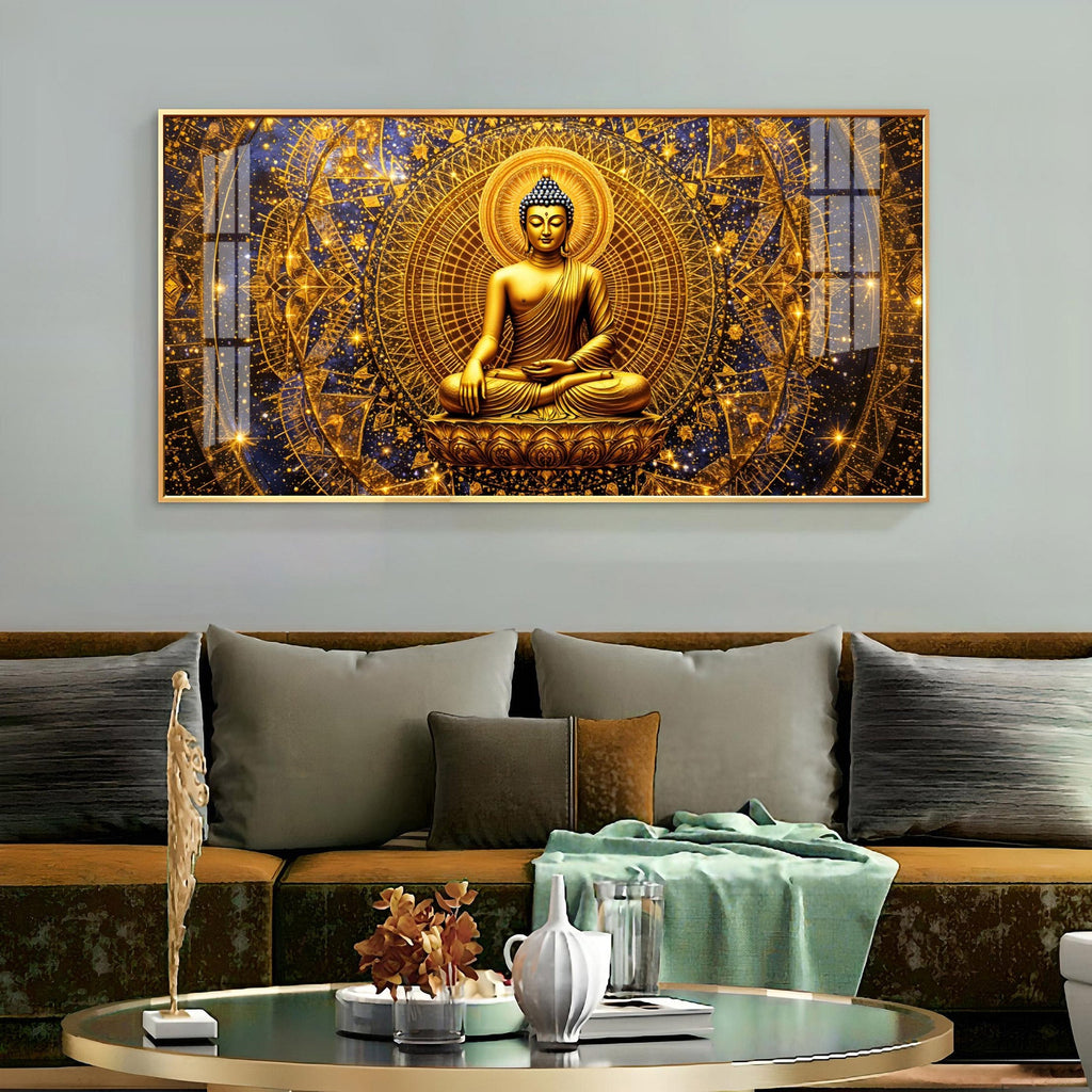Radiant Buddha Premium Acrylic Horizontal Wall Art
