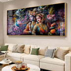 Radha & Krishna Masterpiece Premium Acrylic Horizontal Wall Art