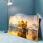 Golden Glory Premium Acrylic Horizontal Wall Art