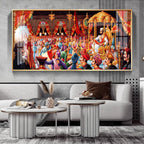Coronation Of Shivaji Maharaj Premium Acrylic Horizontal Wall Art
