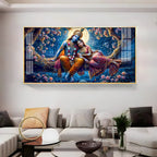 Krishna and His Beloved Premium Acrylic Horizontal Wall Art