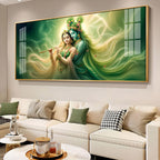 Krishna Radha Divine Connection Premium Acrylic Horizontal Wall Art