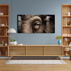 Royal Elephant Eye Artistic Detail Premium Acrylic wall painting