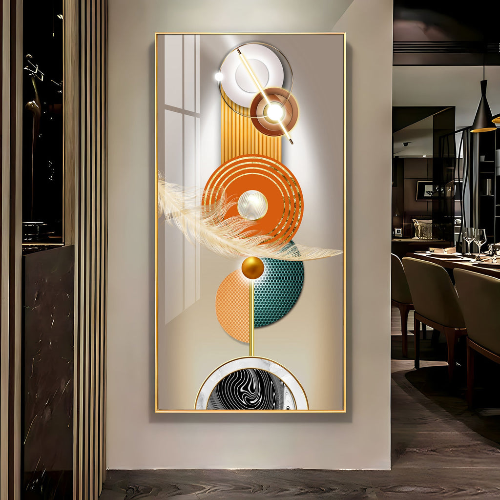 Premium Minimal Abstract Pattern Acrylic Wall Painting for Stylish Wall Decor