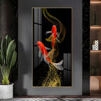 Stylish Fish Theme Acrylic Wall Painting for Office and Bedroom Walls